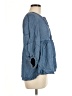 Robert Louis 100% Lyocell Blue 3/4 Sleeve Blouse Size M - photo 4