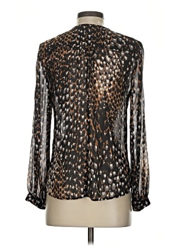 Trina Turk Long Sleeve Silk Top (view 2)