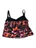 Delta Burke Floral Orange Swimsuit Top Size L (estimated) - photo 2