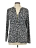 MICHAEL Michael Kors Animal Print Black Long Sleeve Blouse Size L - photo 1