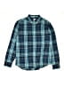 Crewcuts 100% Cotton Plaid Blue Long Sleeve Button-Down Shirt Size 14 - photo 1