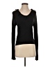 Petite Sophisticate Black Long Sleeve Top Size S - photo 1