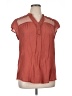 Peach Red Short Sleeve Blouse Size 1X - photo 1