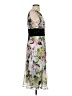 DressBarn 100% Polyester Floral Gray Cocktail Dress Size 4 - photo 4