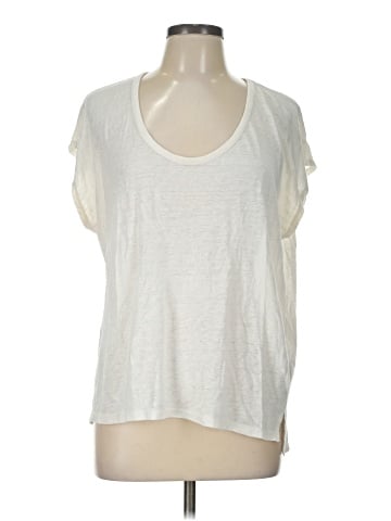 Madewell Linen-Blend U-Scoop Tee (view 1)