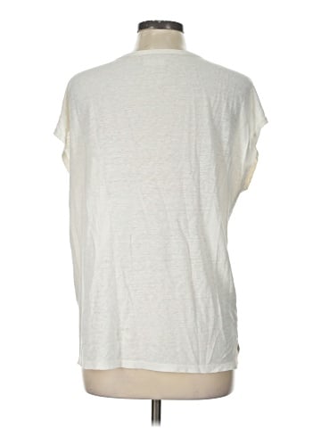Madewell Linen-Blend U-Scoop Tee (view 2)