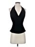 Carmen Marc Valvo Black Sleeveless Blouse Size 2 - photo 1