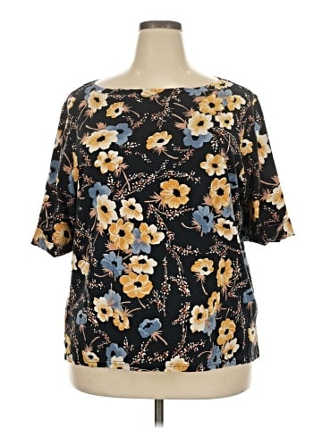 Lauren by Ralph Lauren Short Sleeve Blouse (view 1)