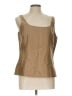 Dana Buchman 100% Acetate Tan Sleeveless Blouse Size 10 - photo 1
