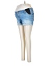 Isabel Maternity Blue Denim Shorts Size 6 - photo 1