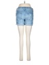 Isabel Maternity Blue Denim Shorts Size 6 - photo 2