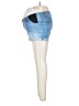 Isabel Maternity Blue Denim Shorts Size 6 - photo 5