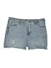 Seven7 Blue Denim Shorts Size 14 - photo 1