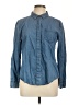Per Se Blue Long Sleeve Button-Down Shirt Size L - photo 1