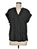 Cynthia Steffe 100% Polyester Polka Dots Black Short Sleeve Blouse Size M - photo 1