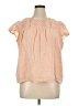 Ella Moss 100% Cotton Pink Short Sleeve Blouse Size XL - photo 1