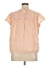 Ella Moss 100% Cotton Pink Short Sleeve Blouse Size XL - photo 2
