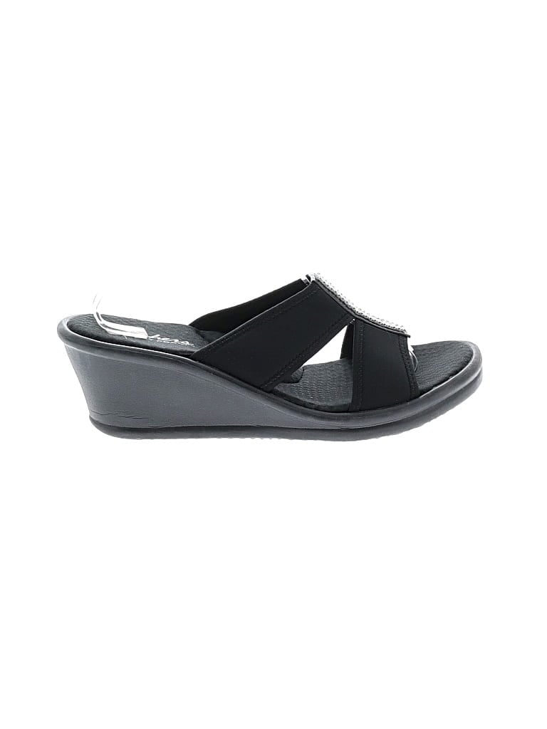 Pre-owned Skechers Wedges In Black