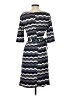 Karin Stevens Chevron-herringbone Gray Casual Dress Size S - photo 2