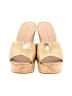 Veronica Beard 100% Leather Gold Wedges Size 8 - photo 2