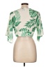 JOA Green Short Sleeve Blouse Size L - photo 2