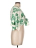 JOA Green Short Sleeve Blouse Size L - photo 4
