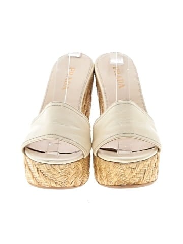 Prada Platform Slides Espadrille Sandals (view 2)