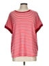 Unbranded Stripes Red Short Sleeve Top Size L - photo 1