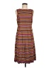 Alberta Ferretti Stripes Brown Casual Dress Size M (estimated) - photo 1
