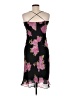 Reference 100% Polyester Floral Black Cocktail Dress Size M - photo 2