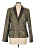 Trina Turk 100% Polyester Tweed Gold Blazer Size 12 - photo 1