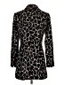 Etcetera Animal Print Black Coat Size 4 - photo 2