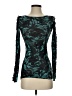 FUZZI 100% Nylon Teal Long Sleeve Top Size XS - photo 1