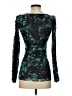 FUZZI 100% Nylon Teal Long Sleeve Top Size XS - photo 2