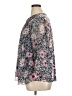 Charter Club 100% Polyester Floral Black 3/4 Sleeve Blouse Size 1X - photo 5