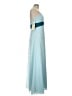 Alfred Angelo 100% Polyester Solid Blue Cocktail Dress Size 10 - photo 4