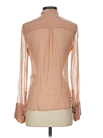 Elizabeth and James Long Sleeve Silk Top (view 2)