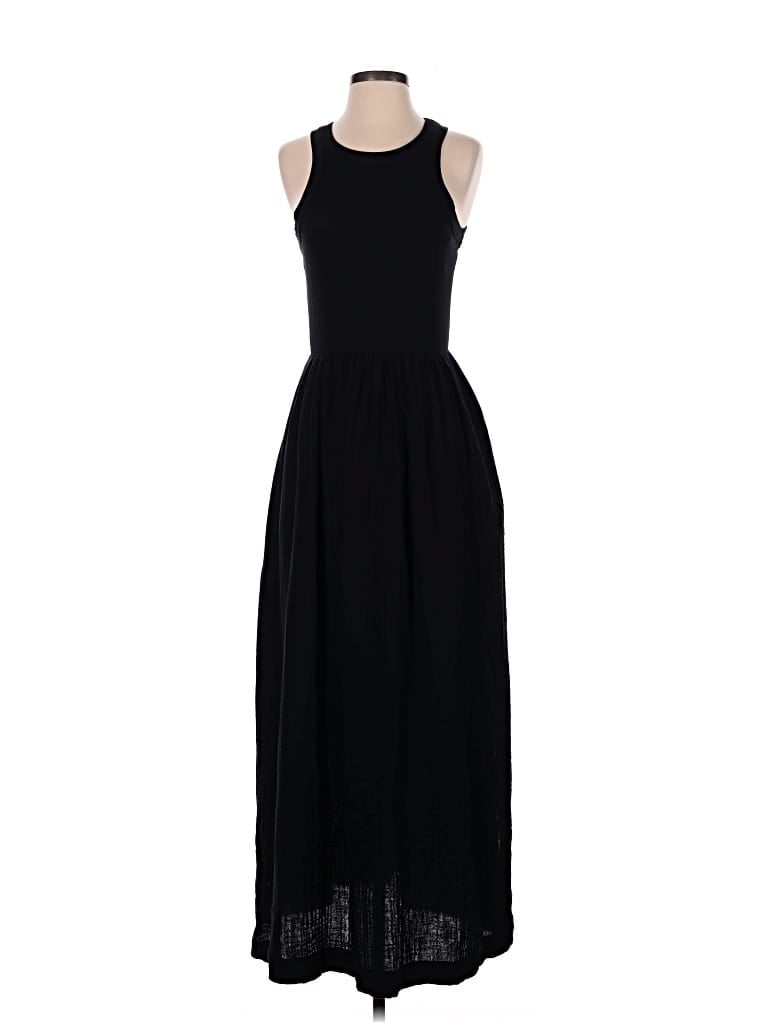 Pre-owned Loft Beach Casual Dress In Black