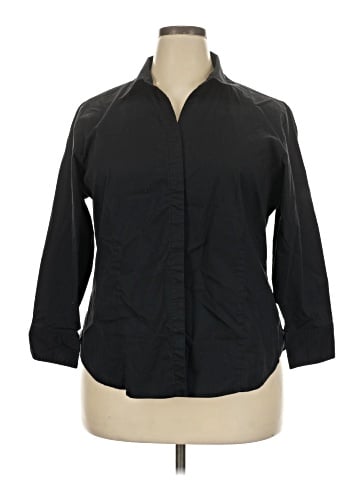 Riders by Lee 3/4 Sleeve Button-Down Shirt (view 1)