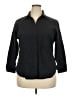 Riders by Lee Black 3/4 Sleeve Button-Down Shirt Size XXL - photo 1