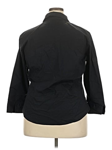 Riders by Lee 3/4 Sleeve Button-Down Shirt (view 2)