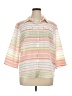 Alfred Dunner Stripes Pink Ivory 3/4 Sleeve Blouse Size XL (petite) - photo 1