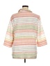 Alfred Dunner Stripes Pink Ivory 3/4 Sleeve Blouse Size XL (petite) - photo 2
