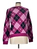 Ann Taylor LOFT 100% Cotton Argyle Purple Pullover Sweater Size L - photo 1