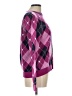Ann Taylor LOFT 100% Cotton Argyle Purple Pullover Sweater Size L - photo 4