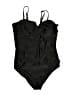 Unbranded Solid Black One Piece Swimsuit Size XXL - photo 1