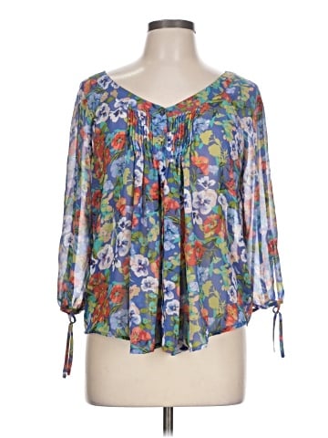 LC Lauren Conrad 3/4 Sleeve Blouse (view 1)