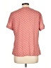 Unbranded 100% Polyester Polka Dots Pink Short Sleeve Blouse Size L - photo 2