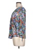 LC Lauren Conrad 100% Polyester Blue 3/4 Sleeve Blouse Size L - photo 5
