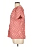 Unbranded 100% Polyester Polka Dots Pink Short Sleeve Blouse Size L - photo 5